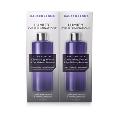 LUMIFY Eye Illuminations 3-In-1 Micellar Cleansing Water & Eye Makeup Remover (Pack of 2)